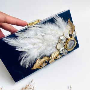 กระเป๋าคลัทช์เรซิ่นแฟชั่นทำมือหรูหราปรับแต่งได้เป็นมิตรต่อสิ่งแวดล้อมสำหรับฤดูร้อนพร้อมการประดับเพชรและดอกไม้ - Product Image 6