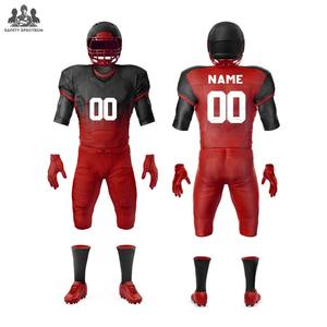 Ensemble d'uniformes de football américain en gros |   Pantalons en jersey respirants sur mesure, grandes tailles |   Court |   Vêtements de sport d'équipe |   Fabricant OEM - Product Image 6