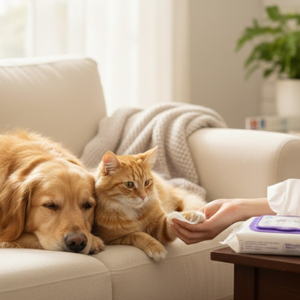 Toallitas húmedas para mascotas, 50 unidades por paquete, portátiles y seguras para mascotas - Product Image 1