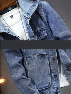 Jeans de Mezclilla para Hombre / Chaqueta Trucker de la Mejor Calidad con Colores Personalizados y Logotipo Personalizado Hecho en Pakistán - Product Image 6