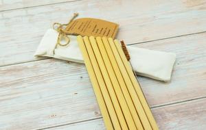 Pajita de bambú de alta calidad para suministro global - Product Image 3