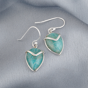 ต่างหูห้อยอัญมณีอเมซอนไนต์หรูหรา925ต่างหูเงินสเตอร์ลิงต่างหูเครื่องประดับแบบละเอียดเครื่องประดับสำหรับขายส่ง - Product Image 5