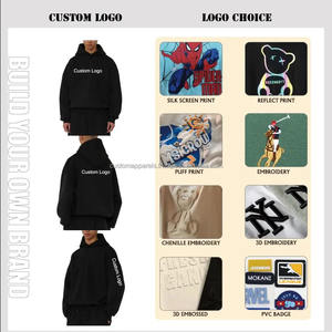 เสื้อฮู้ดดี้ทรงบ็อกซี่แบบครอป ไหล่ตก หนัก 500 กรัม ผ้าฝ้าย 100% คุณภาพสูง รับผลิตเสื้อฮู้ดดี้แบบสั่งทำพิเศษ - Product Image 5