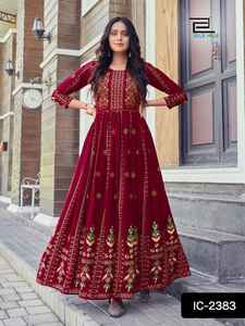 Dernières femmes portent des vêtements décontractés punjabi élégants robe en rayonne vêtements de bureau tendance Kurti en rayonne avec motif fantaisie imprimé Kurtis - Product Image 3