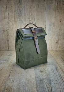 กระเป๋าเก็บความเย็นอเนกประสงค์ คุณภาพสูง ทำจากหนังและผ้าแคนวาส พกพาสะดวก ดีไซน์ทันสมัย เหมาะสำหรับเด็ก สำนักงาน และการเดินทาง รุ่น CLB-0031 - Product Image 2