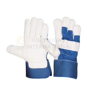 ถุงมือ EN420หนังวัวแบบแคนาดาที่ได้รับการรับรองพร้อมถุงมือทำงานที่ปลอดภัยซับในผ้าฝ้าย - Product Image 3