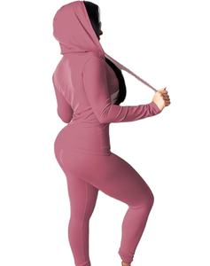 Tenues deux pièces pour femmes Jogger Sets Workout Sweat Suits Survêtement Pantalon Ensemble 2026 - Product Image 6