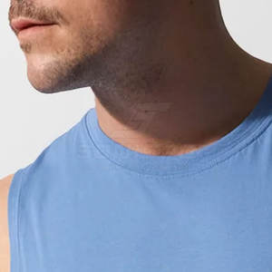 เสื้อกล้ามผ้าฝ้าย100% สไตล์ลำลองสำหรับผู้ชาย - Product Image 5