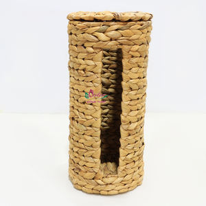 Artex Dong Thap Factory Vietnam Porte-boîte à mouchoirs tissé à la main en jonc de mer et jacinthe d'eau Décor - Product Image 6