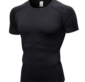 Camisetas de Compresión para Hombre, 100% Algodón, Secado Rápido, Corte Regular, Ropa Deportiva Cómoda para Entrenamiento, Ropa de Gimnasio, Pedido al por Mayor - Product Image 1