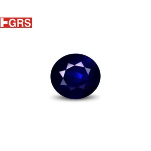 Zafiro Azul de 2.95 Quilates, Gema Natural Facetada en Forma de Estrella, Diámetro del Orificio de 1 mm, Altura de 8 mm, Tamaño de 10 mm, Tratado Térmicamente - Product Image 1