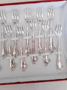 Juego de Tenedores de Acero Inoxidable para Restaurante Hotel Juego de Cubiertos de Color Plateado Vajilla de Comedor de Boda Utensilios Precio Razonable - Product Image 4