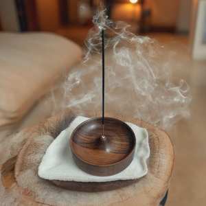 Best Quality Acacia Wood <b>Incense</b> <b>Holder</b> <b>Stick</b> and Ash Catcher Popular Fragrance Scented <b>Stick</b> Sale Directly From Manufacturer - Product Image 2