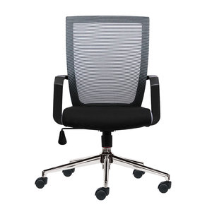 Silla Elevadora HOM1012-01, Silla de Oficina Minimalista con Base Giratoria, Reposacabezas Ajustable, Plegable para el Hogar o Taller, Fabricada con Espuma, Tela y PU - Product Image 1