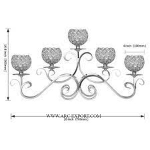 Candelabro de mesa de lujo recién llegado, soporte votivo, 3 juntas de Metal y cristal, tamaño grande, decoración del hogar, candelabro votivo - Product Image 3