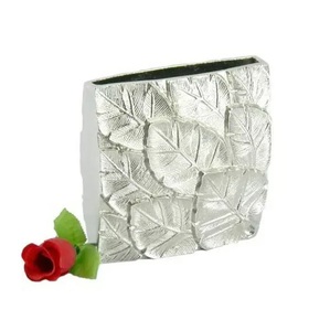 Garden Deco Metal Home Tabletop Hotel Restaurant Decoration Vintage Design Modern Aluminum Flower <b>Vase</b> with Custom Size - Product Image 2