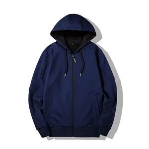 Nouveau haute qualité Zip Up Streetwear Hip Hop sweat hommes fermeture éclair à capuche Offre Spéciale fabrication respirant personnalisation - Product Image 1