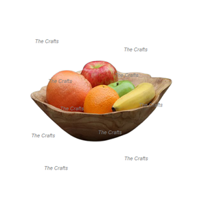 Cuenco de frutas de madera de diseño clásico Color marrón Tamaño y formas personalizados Cuenco de frutas a precios baratos - Product Image 2