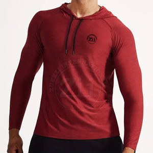Hoodies de compression pour hommes grandes tailles les plus vendus, personnalisables, en Spandex/Polyester respirant - Product Image 2