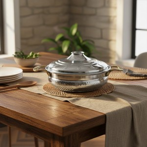 Juego de Cacerolas de Cobre Vintage, Ollas de Cocina Duraderas y de Lujo con Cerámica y Aluminio para Calentar y Servir Alimentos - Product Image 3