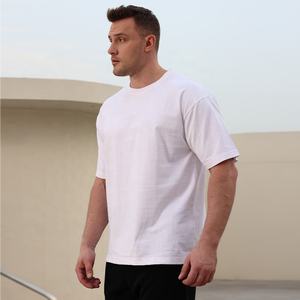 T-shirt en coton uni pour homme, logo personnalisé, été, multicolore, taille 2XS-XL, 100% coton - Product Image 4