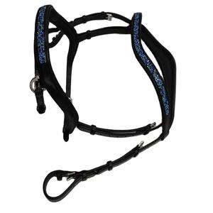 Bride de cheval intelligente en cuir anatomique Adams Tack nouvellement conçue en cuir véritable pur or rose argent cristal équitation équestre - Product Image 5