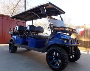 Carrito de golf eléctrico elevado de 4 plazas, vehículo utilitario todoterreno con gran distancia al suelo, carrito de pasajeros en venta - Product Image 4