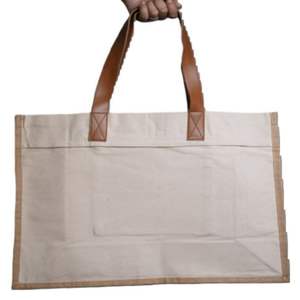 Wholesale Eco-Friendly Reusable Canvas Cotton <b>Zipper</b> Closure Hand Length Handle <b>Tote</b> <b>Bags</b> Custom Logo Printed Letter Shopping - Product Image 6