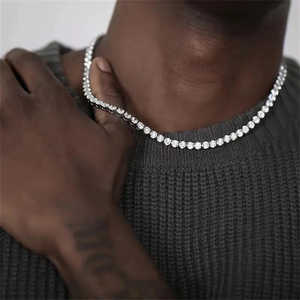 Cadena cubana de diamantes de imitación de cristal de 4mm - Product Image 2