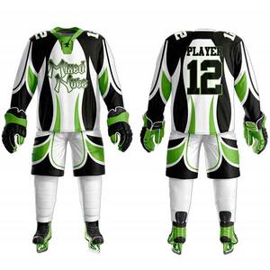 Uniformes de Hockey sobre Hielo de Poliéster de Primera Calidad, Diseño Personalizado, Servicio OEM, Impresión por Sublimación con el Nombre del Equipo, Ropa Deportiva para tu Equipo - Product Image 1