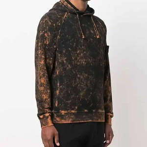 เสื้อฮู้ดผู้ชายสำหรับฤดูหนาว ทรงปกติ ล้างสีแบบ Acid Stone ปักลาย เสื้อสวมหัวแบบมีฮู้ด - Product Image 5