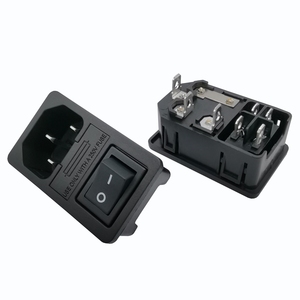 10A250VAC C14 Insurance Connector Inlet Outlet <strong>Adapter</strong> Power <strong>Socket</strong> with 15*21mm <strong>Switch</strong> and Fuse Holder JR-101-1FRS-02 - Product Image 4