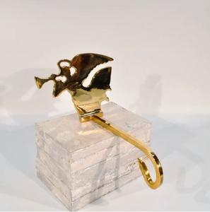 Soporte de media de Metal dorado antiguo Diseño de adorno festivo Perfecto para la decoración elegante de Navidad y vacaciones de mesa - Product Image 2