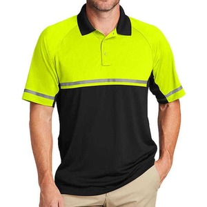 Customized Polyester Workers <b>Polo</b> Shirt <b>Water</b>-Proof Reflective Safety High Visibility T-Shirt in Florescent Colors - Product Image 4