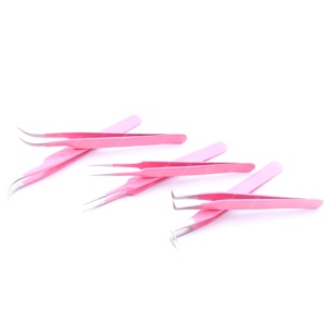 Pinces à épiler japonaises en acier inoxydable colorées, légères et durables pour les extensions de cils, outil de maquillage - Product Image 4