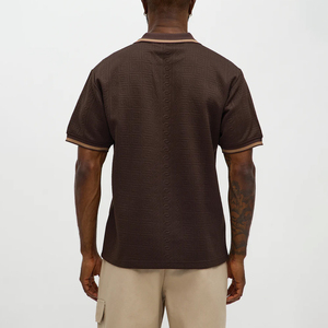 Polo de Alta Calidad con Logotipo Personalizado para Hombre, Uniforme Deportivo de Algodón y Poliéster, Bordado, Liso, Informal, con Logotipo Frontal - Product Image 3