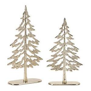 Arbre de Noël décoratif en métal artisanal pour fêtes d'hiver idéal pour les décorations de table à manger - Product Image 5