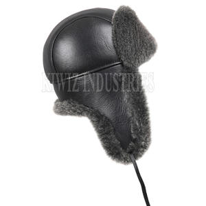 Nuevo diseño de piel de oveja sombrero de piel de oveja de alta calidad al por mayor personalizado Shearling sombrero de piel de oveja para la venta - Product Image 3