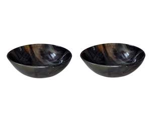 Bol en corne de buffle de style traditionnel, accessoire de service pour table à manger, cuisine, décoration intérieure, artisanat artisanal patrimonial - Product Image 6