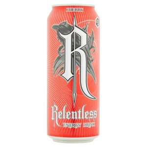 Bebida Energética Relentless Cherry de Primera Calidad a Precio de Mayoreo, Lata de 500 ml, Sabor Rojo, con Cafeína - Product Image 1