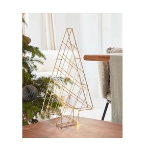 The Quality Collection <b>Iron</b> Wire New Design Xmax Christmas Trees-Eco-Friendly & Lightweight Tabletop Base for Indoor Home Decor - Product Image 1