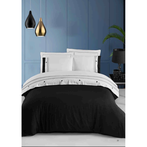 Juego de Ropa de Cama de Lujo de 6 Piezas, Tamaño King, Tela Satén, Funda de Edredón XL, Sábana Ajustable, Fundas de Almohada, Diseño Sólido con Costuras, para Uso Doméstico - Product Image 6