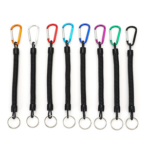Señuelo elástico telescópico de 1-1,2 m, cuerda de seguridad, protección antipérdida, actividades al aire libre, pesca, equipo de Camping, anzuelos de pesca de alambre de acero - Product Image 4