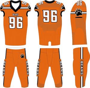 New Arrival Custom Size Custom Sublimation American <b>Football</b> Uniform Short Sleeve Slim Fit Men's Sportswear - Product Image 6