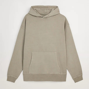 Vente en gros OEM Personnalisé Très demandé Sweat à capuche polaire tricoté 280 g/m² pour homme, écologique, hiver, uni, décontracté, avec impression sérigraphiée sur le devant - Product Image 4