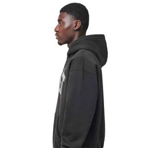 Sudadera con Capucha Extra Grande de Invierno, 550 Gramos, 100% Algodón, Duradera, con Logotipo Personalizado, Impresión Digital, Estampado en Relieve, Color Sólido, Lavada - Product Image 3