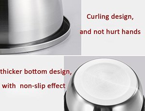 Elegante Tazón de Acero Inoxidable Ecológico para Servir Comida, Estilo Moderno, para Presentación en Mesa de Salón, Hotel, Comedor y Hogar - Product Image 5