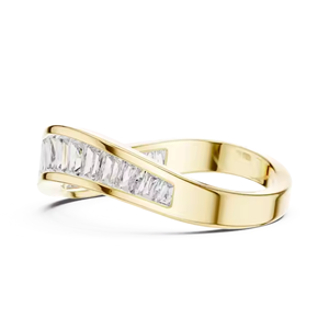 Hip Hop 18k Gold Plated 925 Sterling Silver Iced Out VVS Moissanite diamond <b>Ring</b> for <b>Men</b> Women - Product Image 3