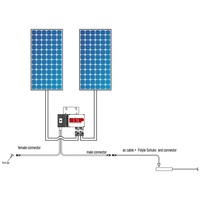 Système solaire photovoltaïque intelligent WIFI 900 W, système solaire domestique prêt à l'emploi, centrale électrique de balcon, 800 W, microcristallin, acide au plomb, MPPT 1KW