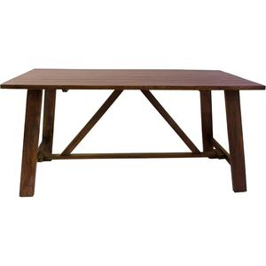 Mesa de comedor robusta con granos de madera natural para restaurantes, hoteles, jardines, cafés abiertos, parques, muebles de restaurante para uso en la sala de estar - Product Image 1